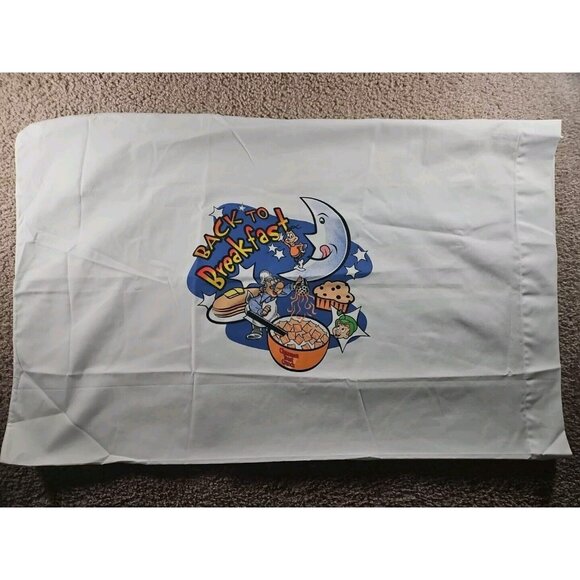 Set of 2 Vintage General Mills Breakfast Cereal Pillowcases 18''x29'' - Picture 2 of 3